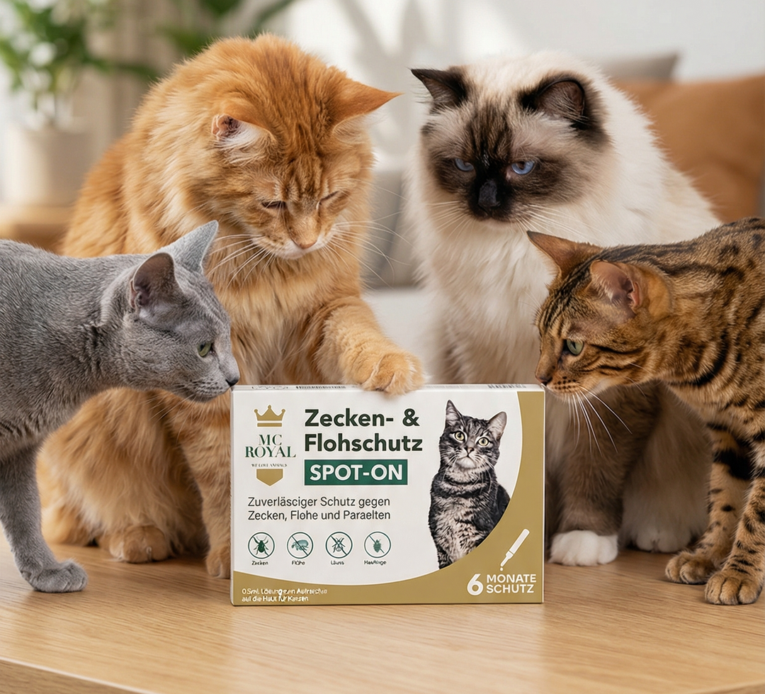 Deine Katze macht es sich im Freien gerne gemütlich? Unser Spot-On für Katzen hilft dabei!
