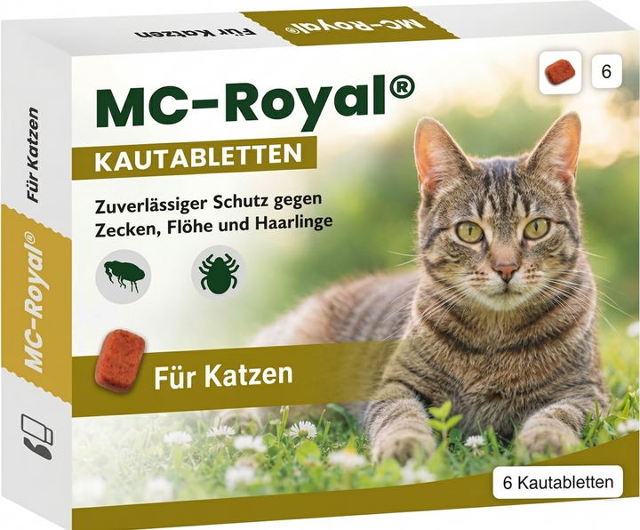 MC-Royal® Kautablette für Katzen gegen Zecken & Flöhe