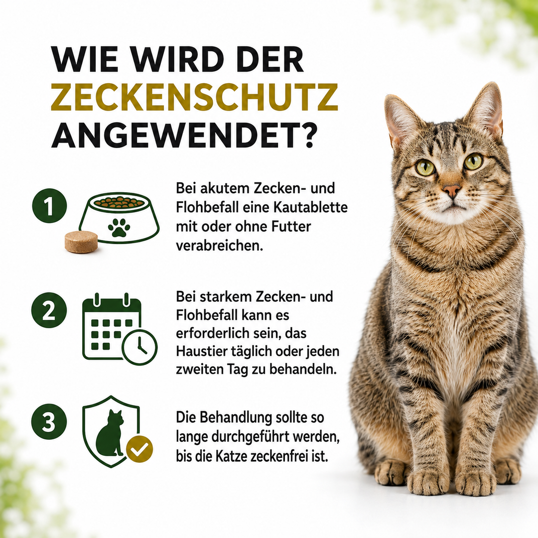 MC-Royal® Kautablette für Katzen gegen Zecken & Flöhe