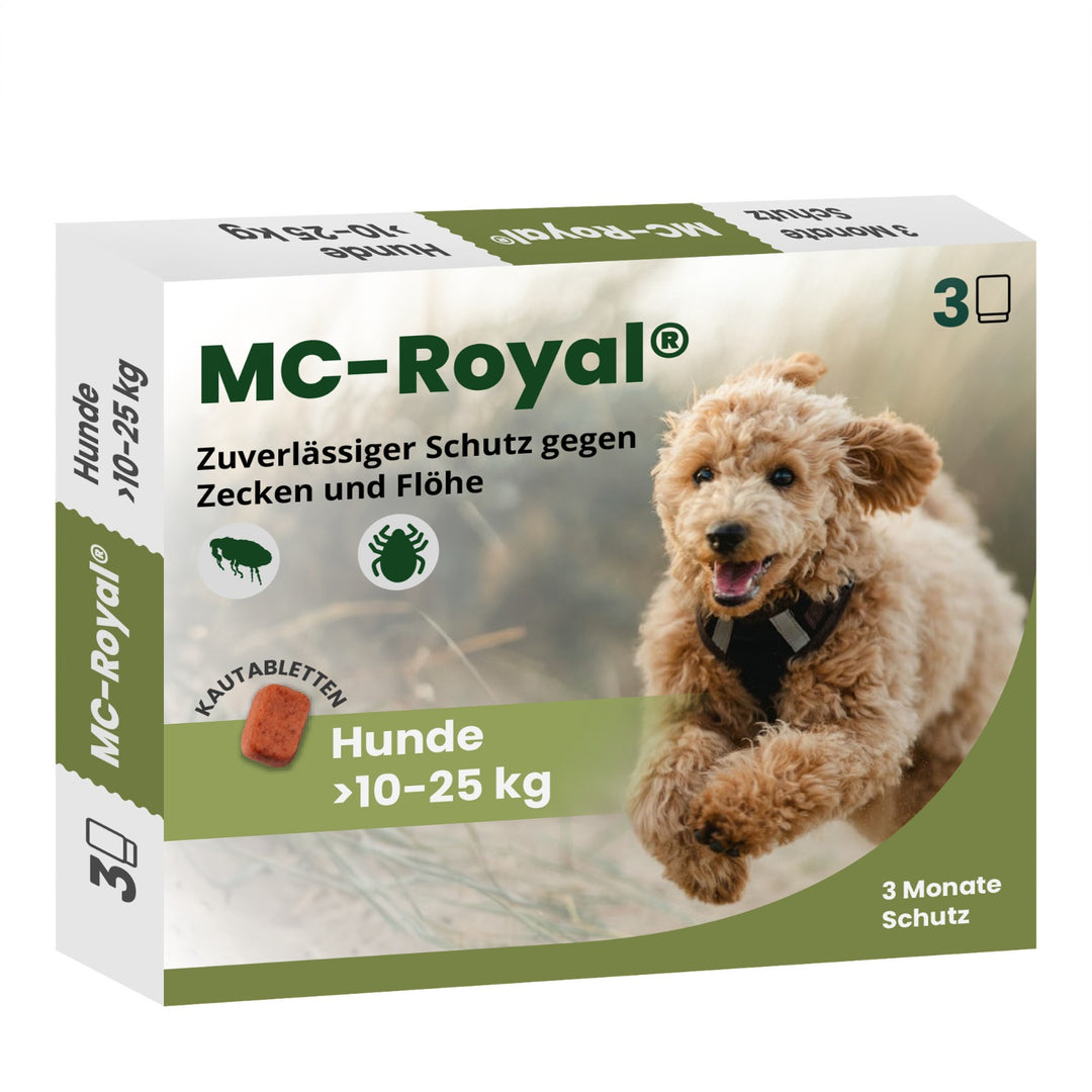 MC-Royal® Kautablette für Hunde gegen Zecken & Flöhe