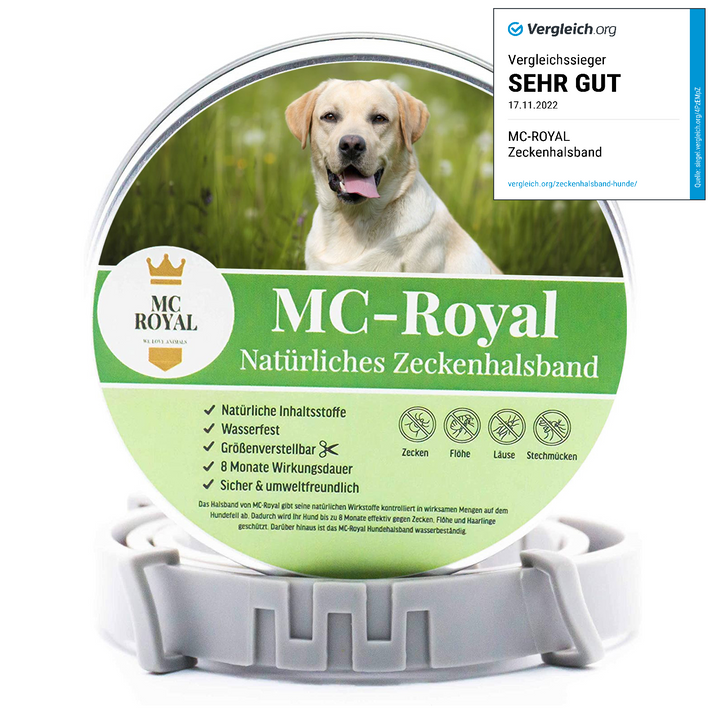 MC-Royal® Zeckenhalsband für Hunde und Katzen