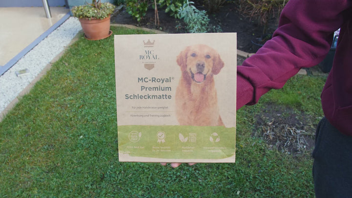 MC-Royal® Premium Leckmatte für Hunde - 2 Matten/Packung (Blau/Rot)